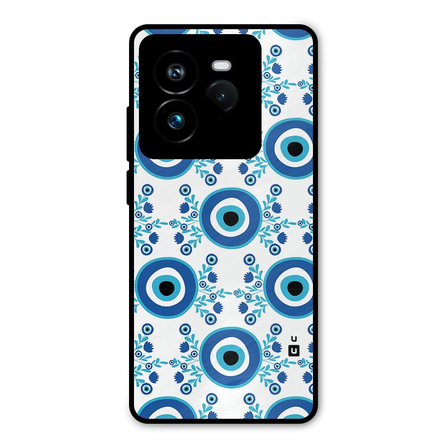 Floral Evil Eyes Metal Back Case for Realme GT 7 Pro