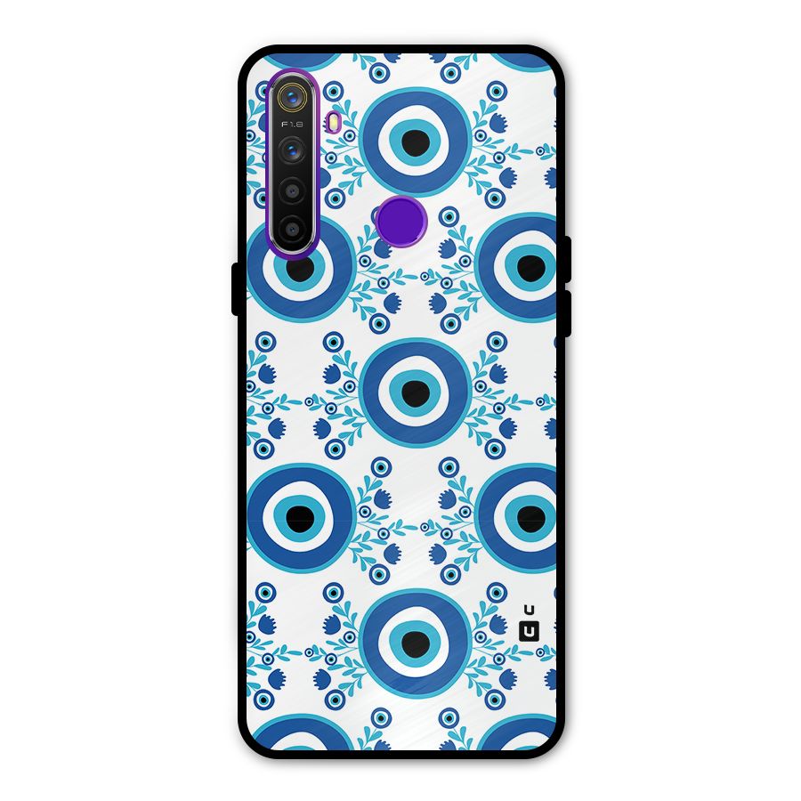 Floral Evil Eyes Metal Back Case for Realme Narzo 10