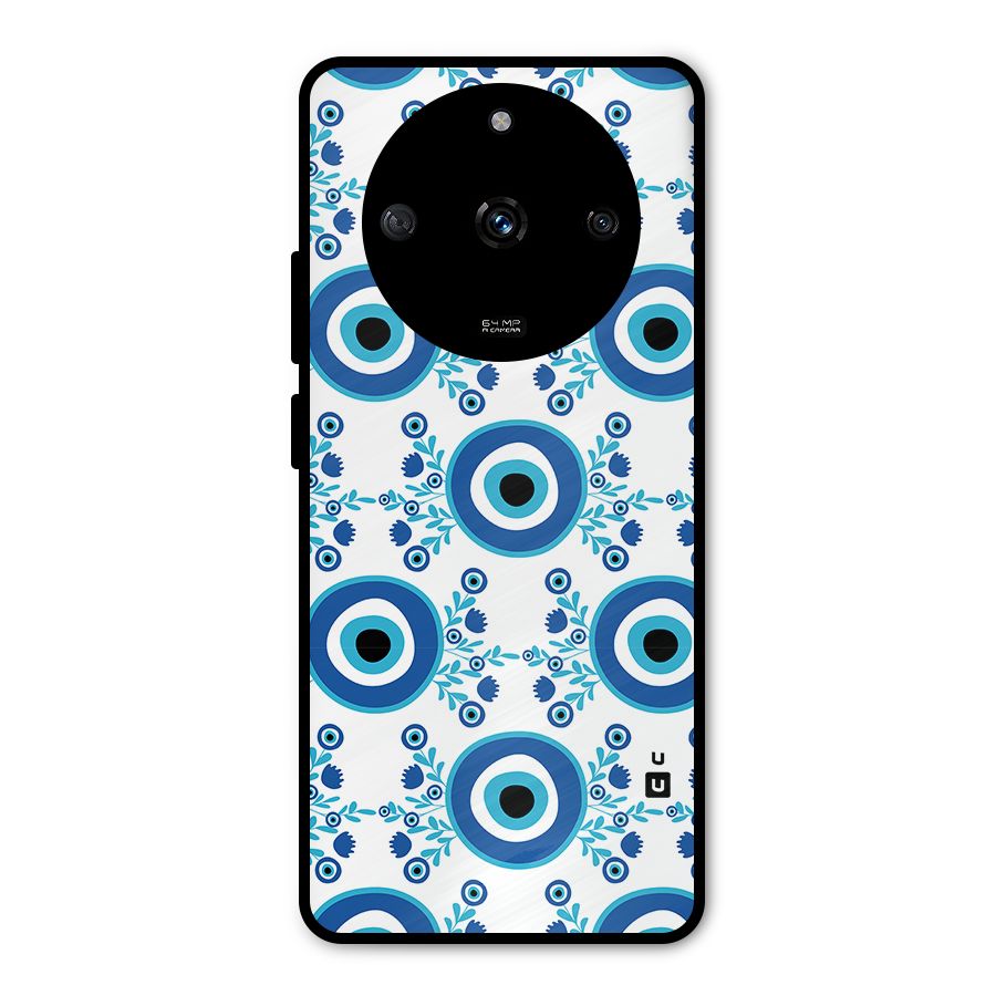 Floral Evil Eyes Metal Back Case for Realme Narzo 60 5G