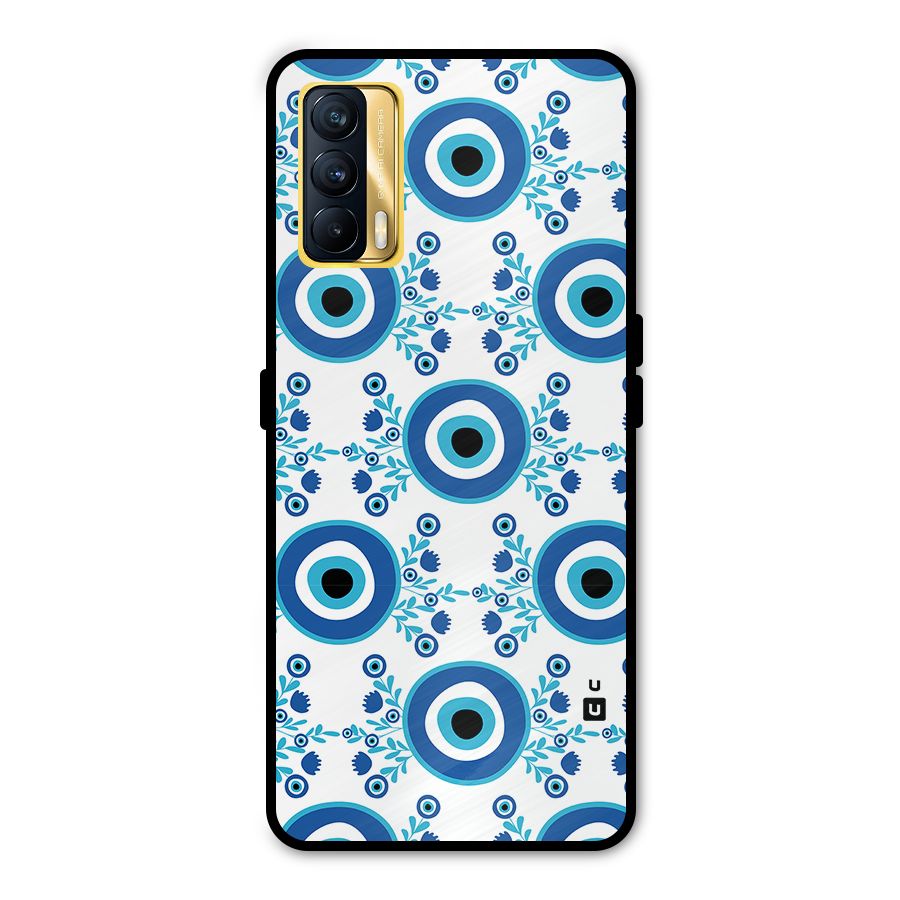 Floral Evil Eyes Metal Back Case for Realme X7