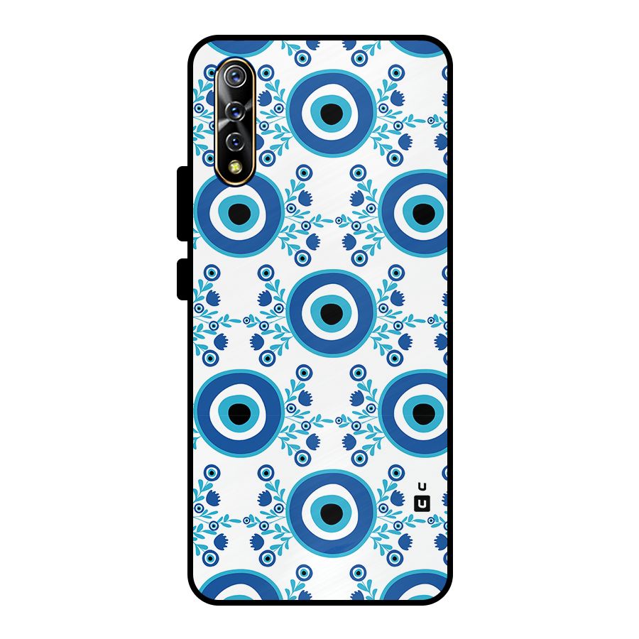 Floral Evil Eyes Metal Back Case for Vivo S1