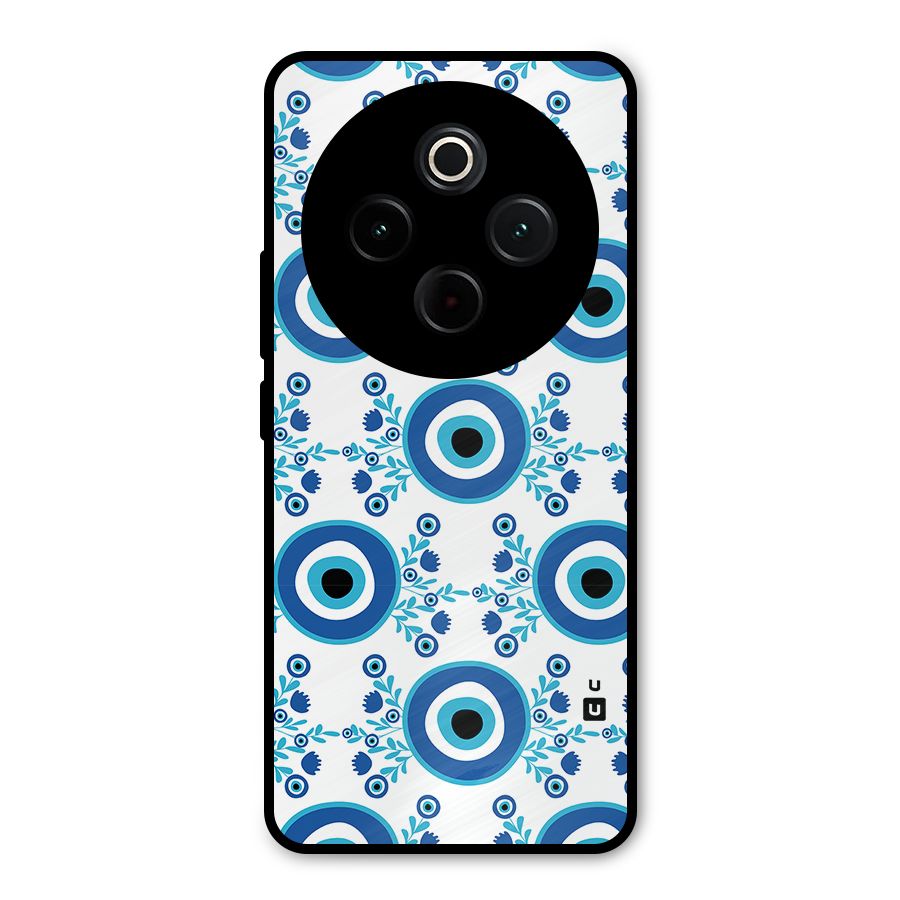 Floral Evil Eyes Metal Back Case for Vivo T4