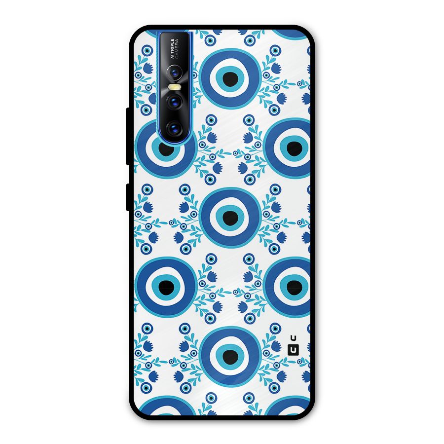 Floral Evil Eyes Metal Back Case for Vivo V15 Pro