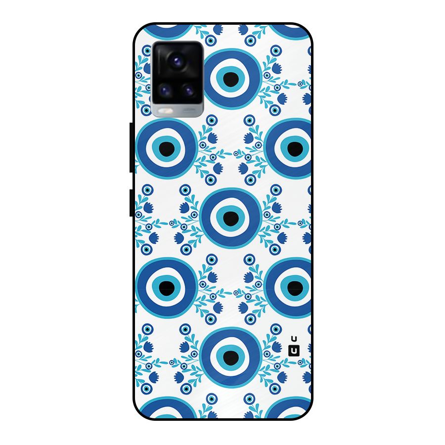Floral Evil Eyes Metal Back Case for Vivo V20