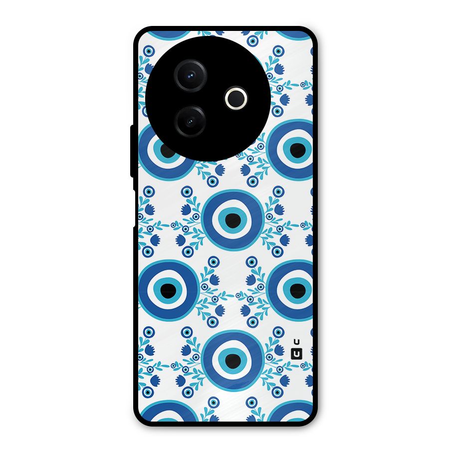 Floral Evil Eyes Metal Back Case for Vivo Y39