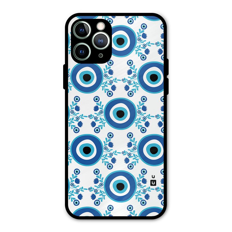 Floral Evil Eyes Metal Back Case for iPhone 11 Pro Max