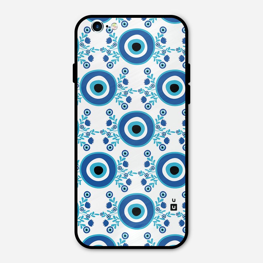 Floral Evil Eyes Metal Back Case for iPhone 6 6s