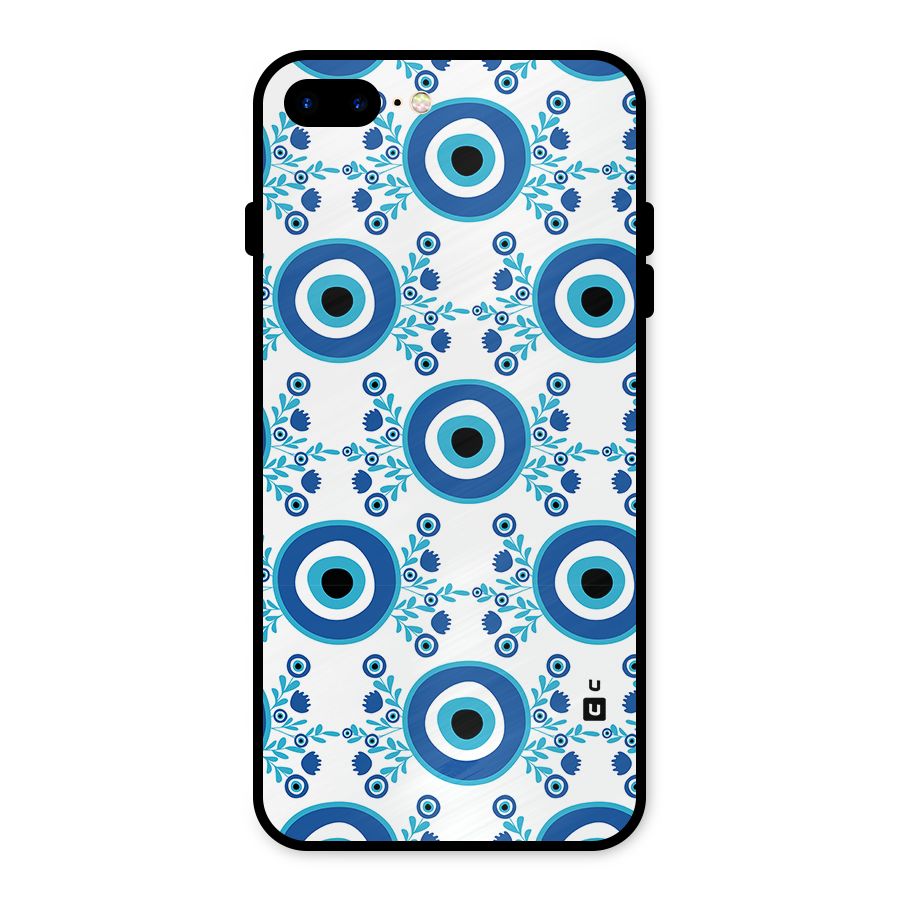 Floral Evil Eyes Metal Back Case for iPhone 7 Plus