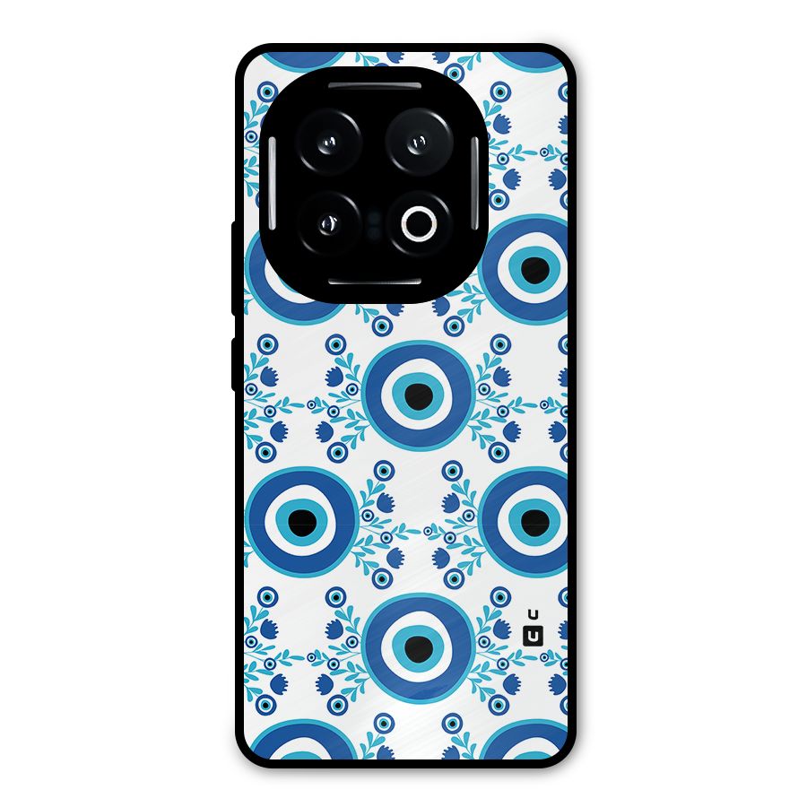 Floral Evil Eyes Metal Back Case for iQOO 13