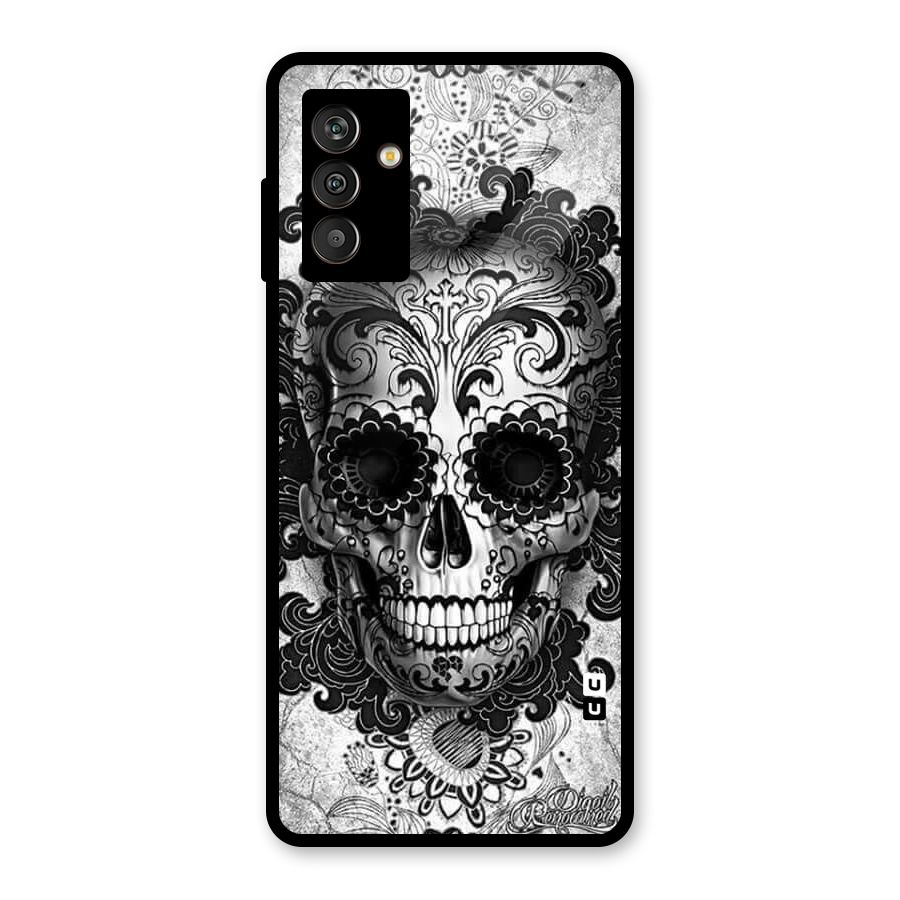 Floral Ghost Glass Back Case for Galaxy M13