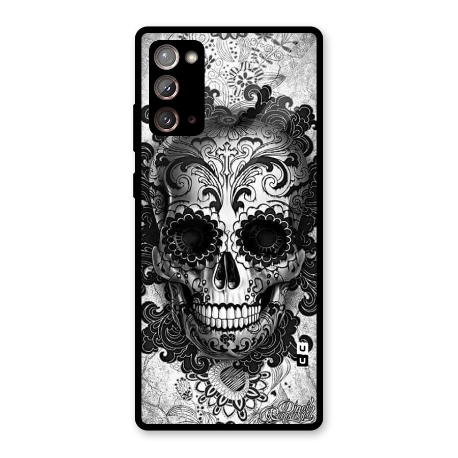 Floral Ghost Glass Back Case for Galaxy Note 20