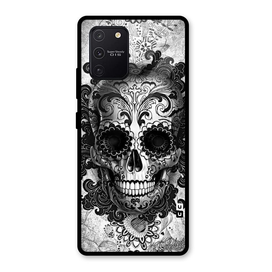 Floral Ghost Glass Back Case for Galaxy S10 Lite