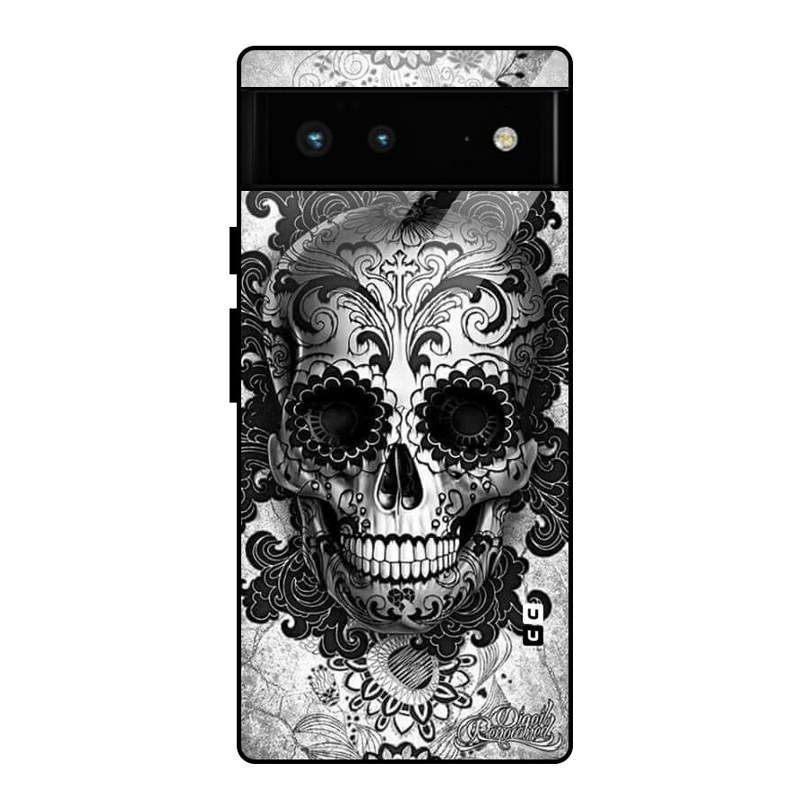 Floral Ghost Glass Back Case for Google Pixel 6
