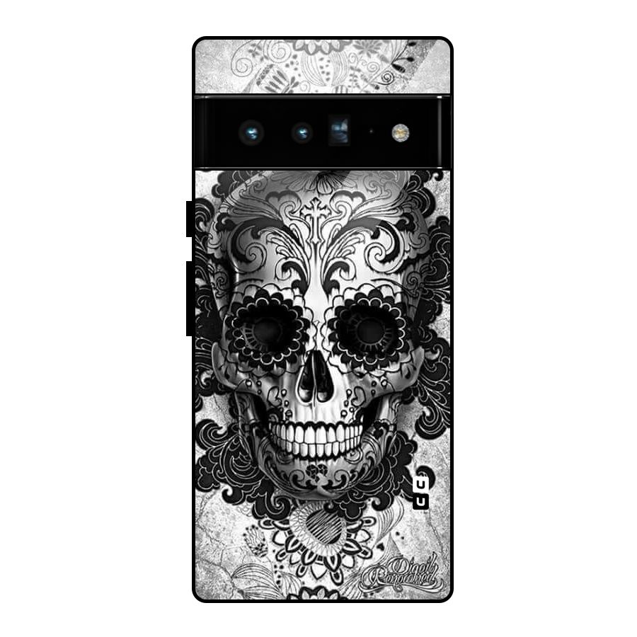 Floral Ghost Glass Back Case for Google Pixel 6 Pro