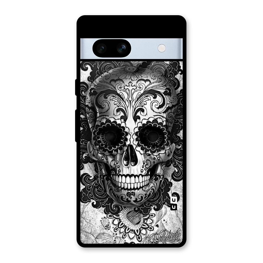 Floral Ghost Glass Back Case for Google Pixel 7a