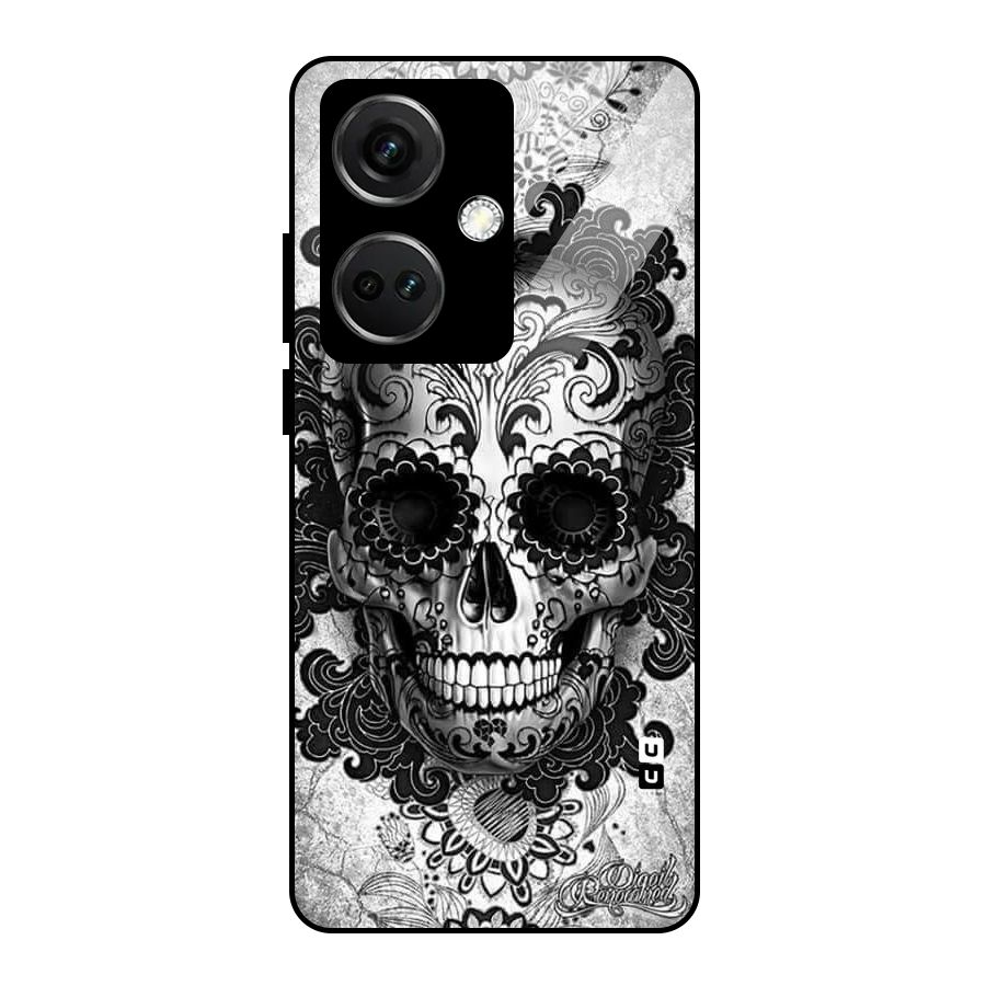 Floral Ghost Glass Back Case for OnePlus Nord CE 3 5G