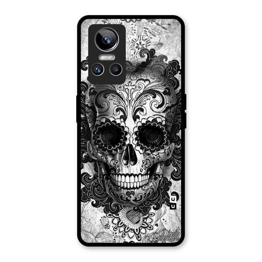 Floral Ghost Glass Back Case for Realme GT Neo 3