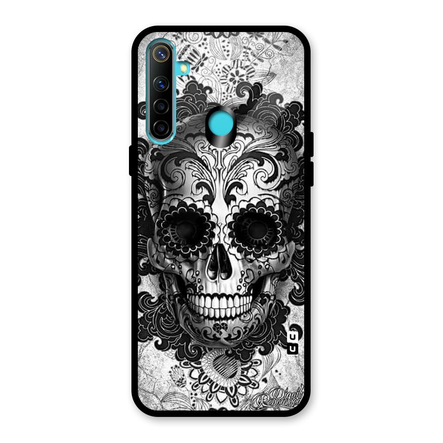 Floral Ghost Glass Back Case for Realme Narzo 10