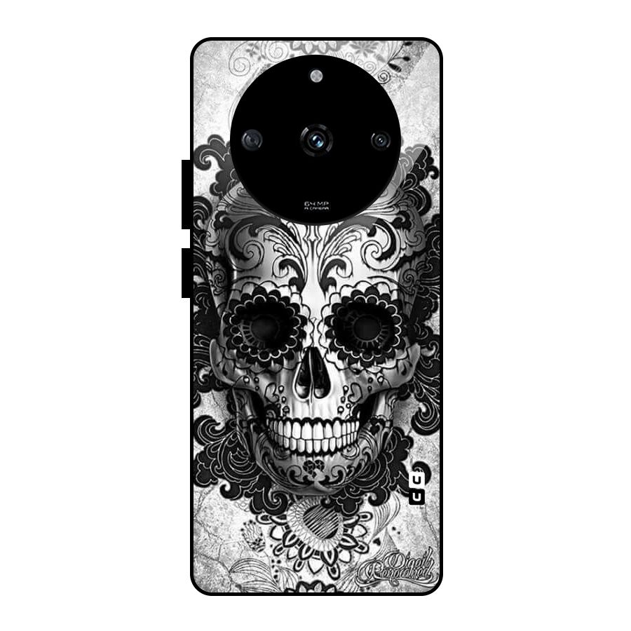 Floral Ghost Glass Back Case for Realme Narzo 60 5G