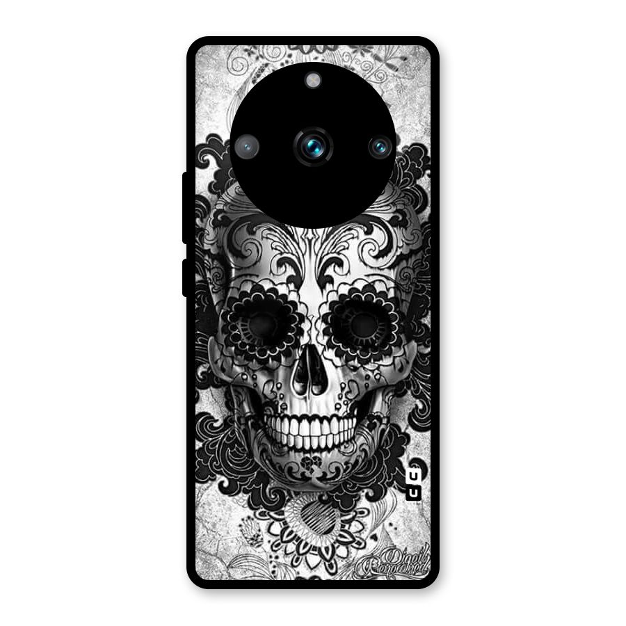 Floral Ghost Glass Back Case for Realme Narzo 60 Pro