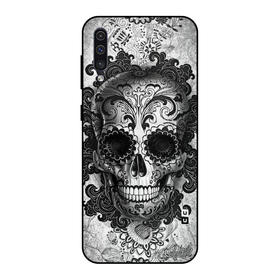 Floral Ghost Metal Back Case for Galaxy A30s