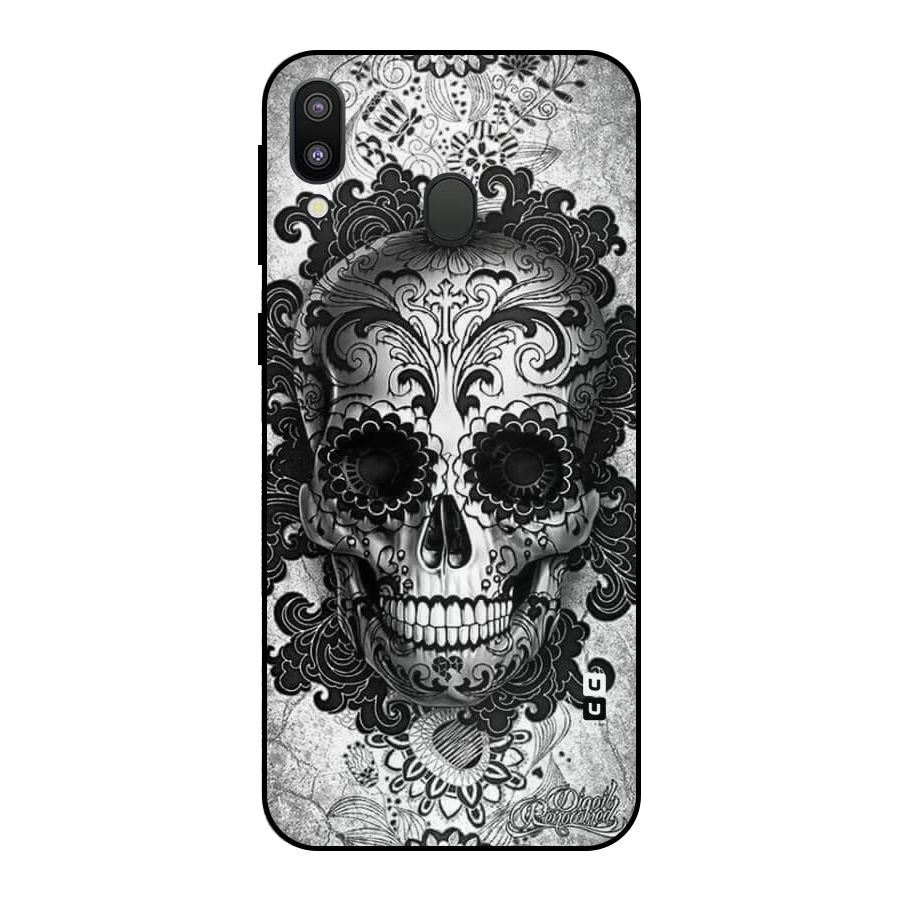 Floral Ghost Metal Back Case for Galaxy M20