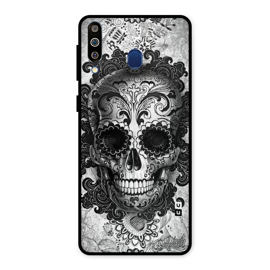 Floral Ghost Metal Back Case for Galaxy M30