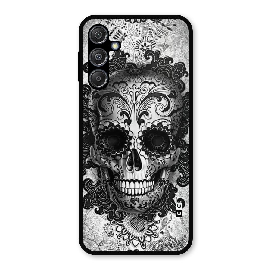 Floral Ghost Metal Back Case for Galaxy M34 5G