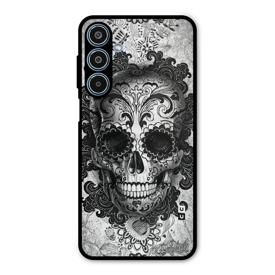 Floral Ghost Metal Back Case for Galaxy M35