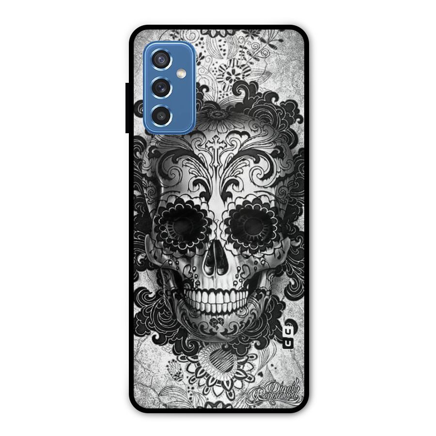 Floral Ghost Metal Back Case for Galaxy M52 5G
