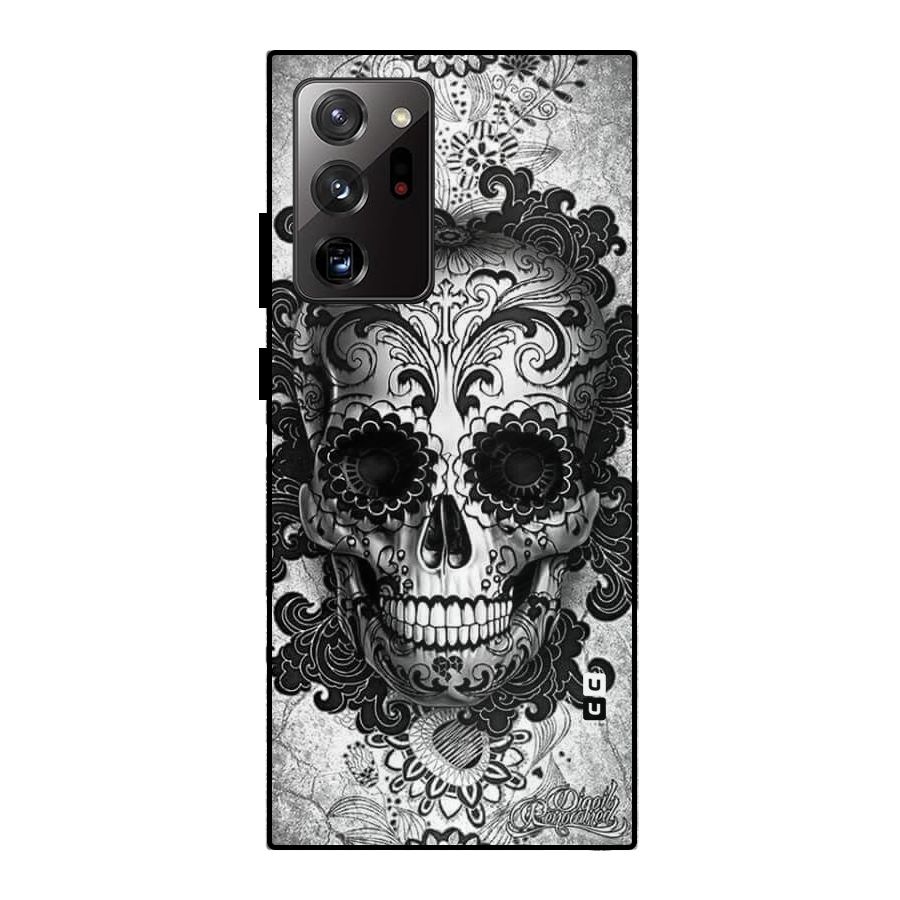 Floral Ghost Metal Back Case for Galaxy Note 20 Ultra