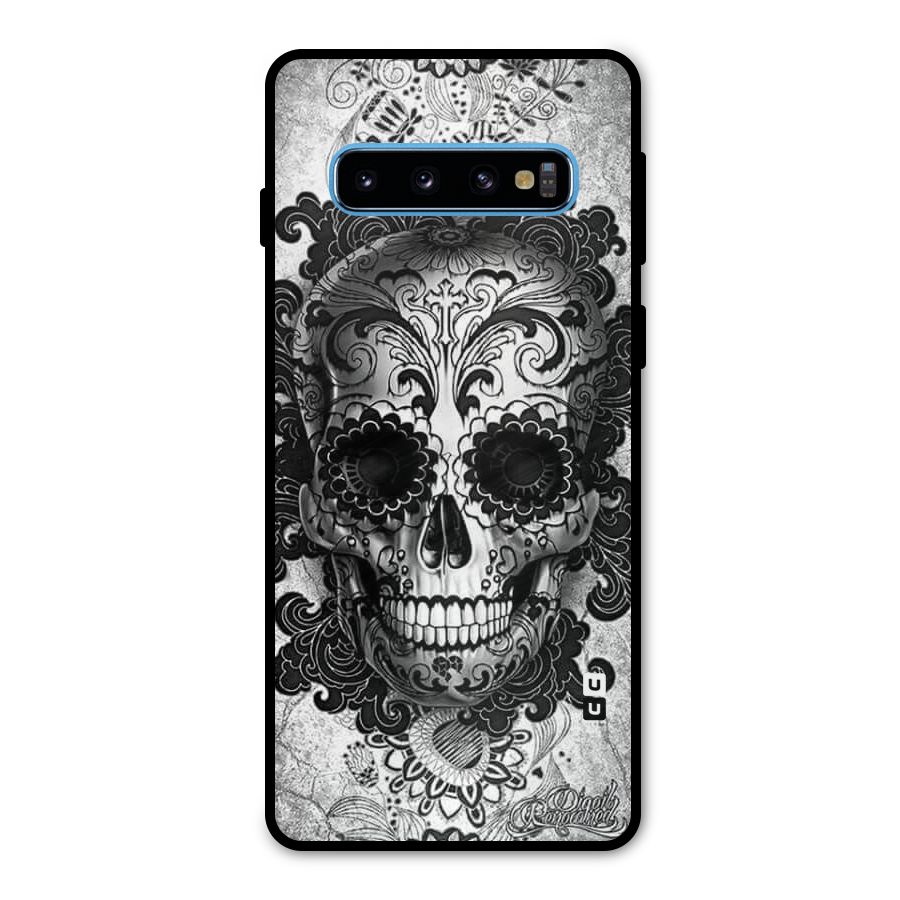Floral Ghost Metal Back Case for Galaxy S10