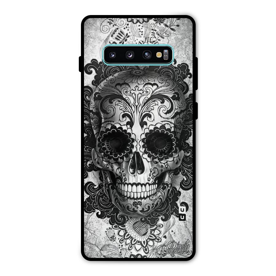 Floral Ghost Metal Back Case for Galaxy S10 Plus