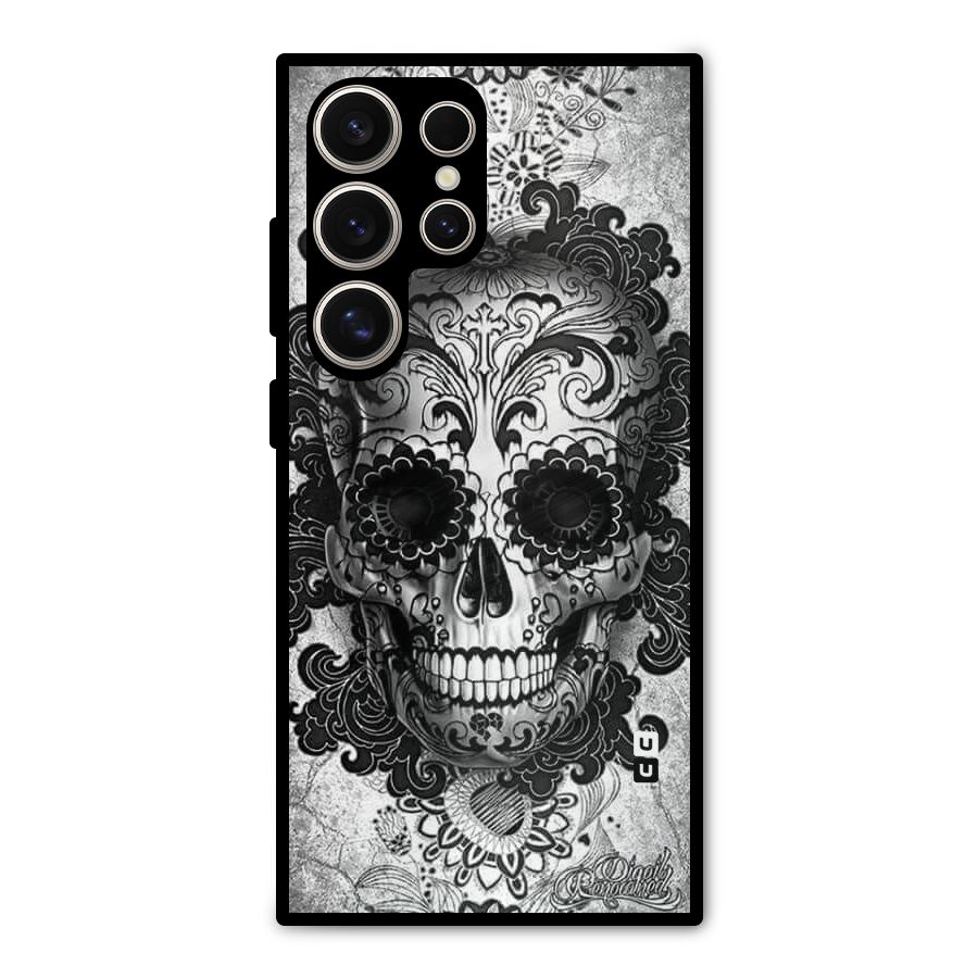 Floral Ghost Metal Back Case for Galaxy S24 Ultra