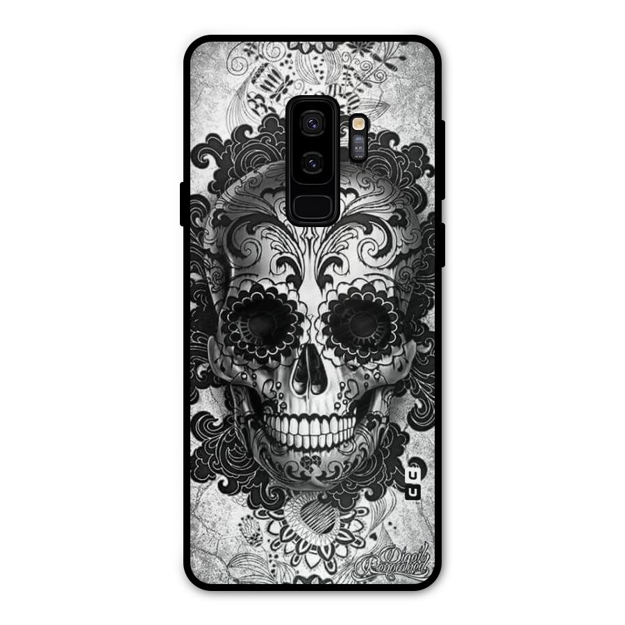 Floral Ghost Metal Back Case for Galaxy S9 Plus