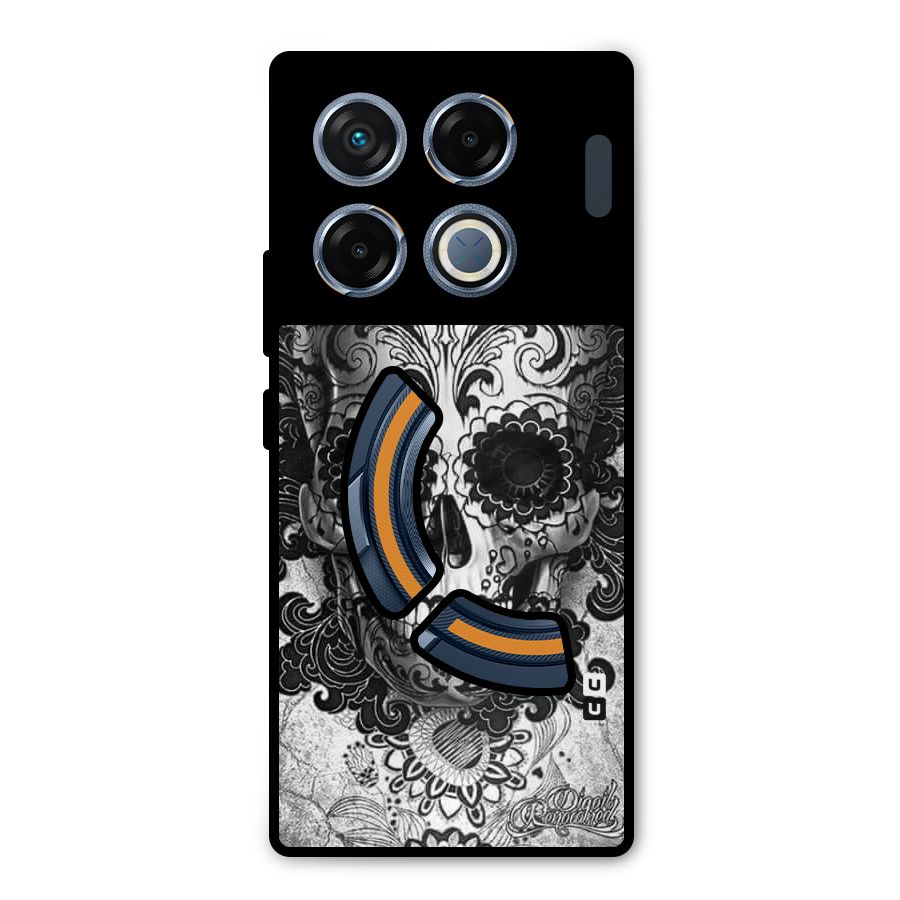 Floral Ghost Metal Back Case for Infinix GT 20 Pro