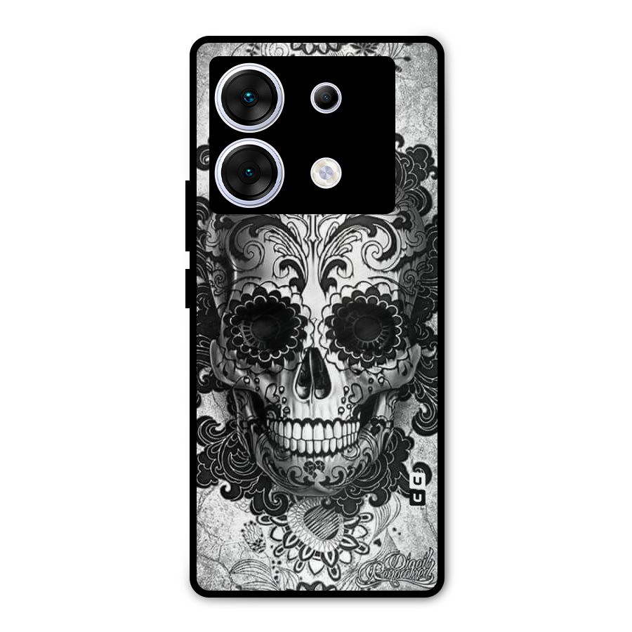 Floral Ghost Metal Back Case for Infinix Zero 30 5G
