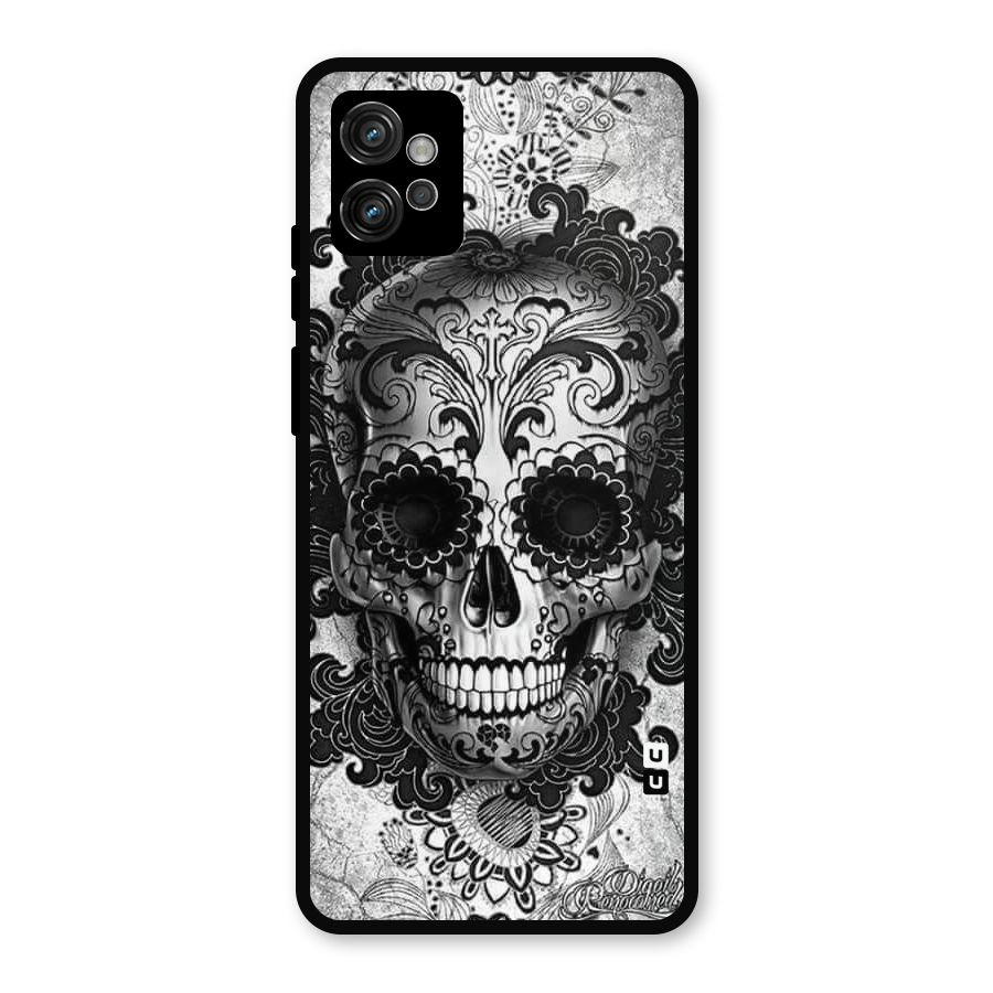 Floral Ghost Metal Back Case for Moto G32