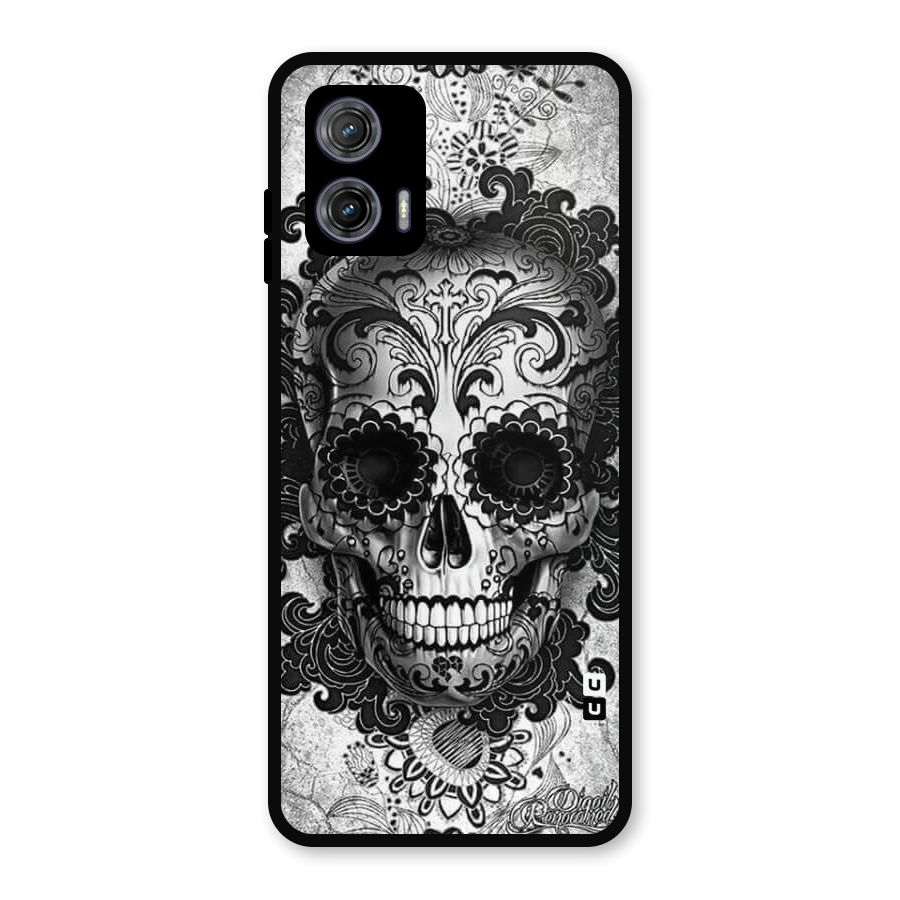 Floral Ghost Metal Back Case for Moto G73