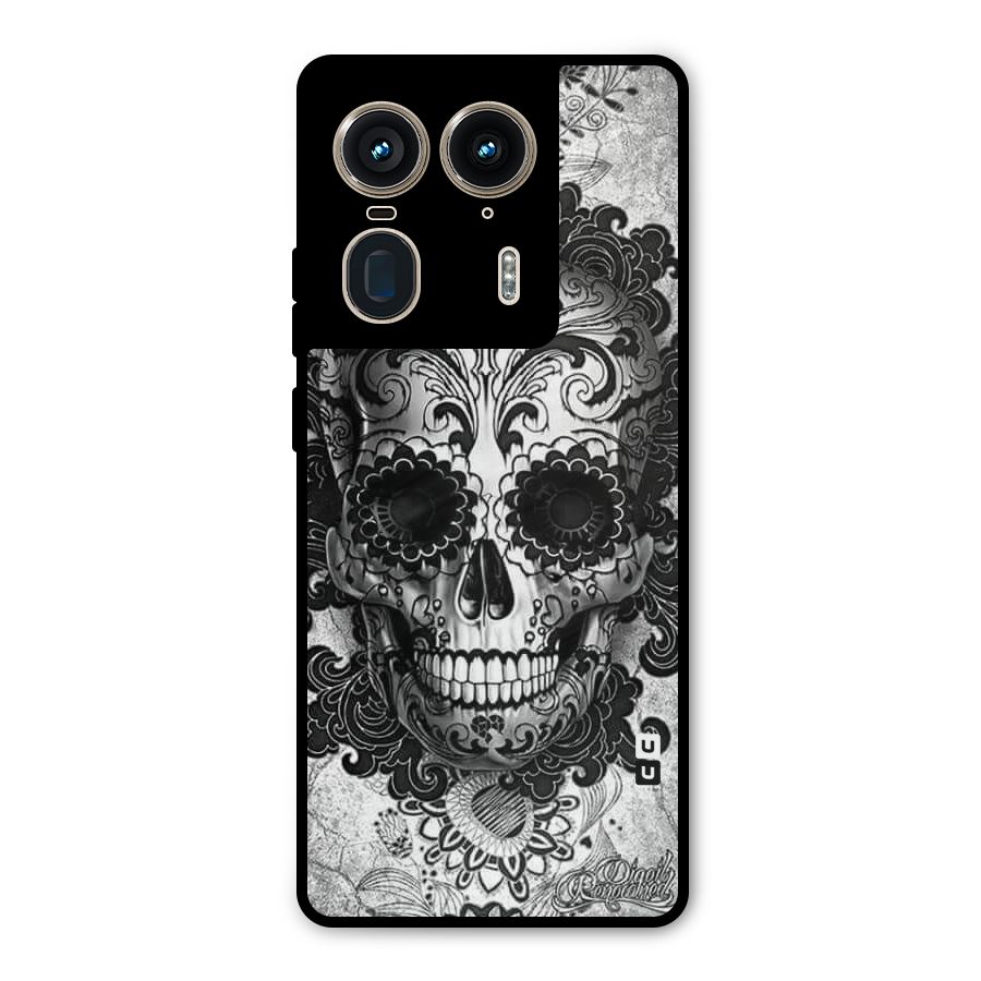 Floral Ghost Metal Back Case for Motorola Edge 50 Ultra