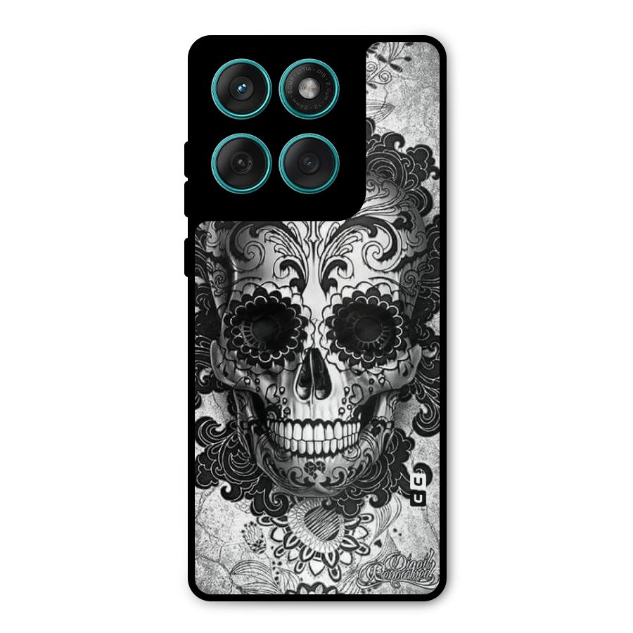 Floral Ghost Metal Back Case for Motorola Edge 60 Fusion