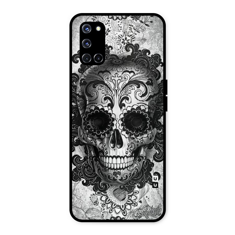 Floral Ghost Metal Back Case for Oppo A52