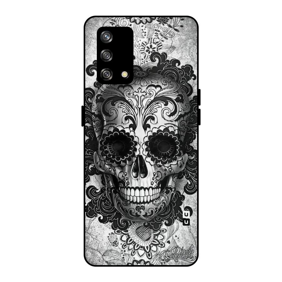 Floral Ghost Metal Back Case for Oppo F19