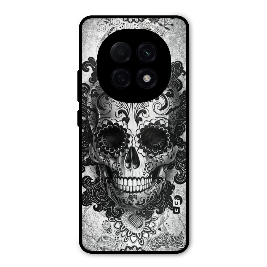 Floral Ghost Metal Back Case for Oppo F29 Pro