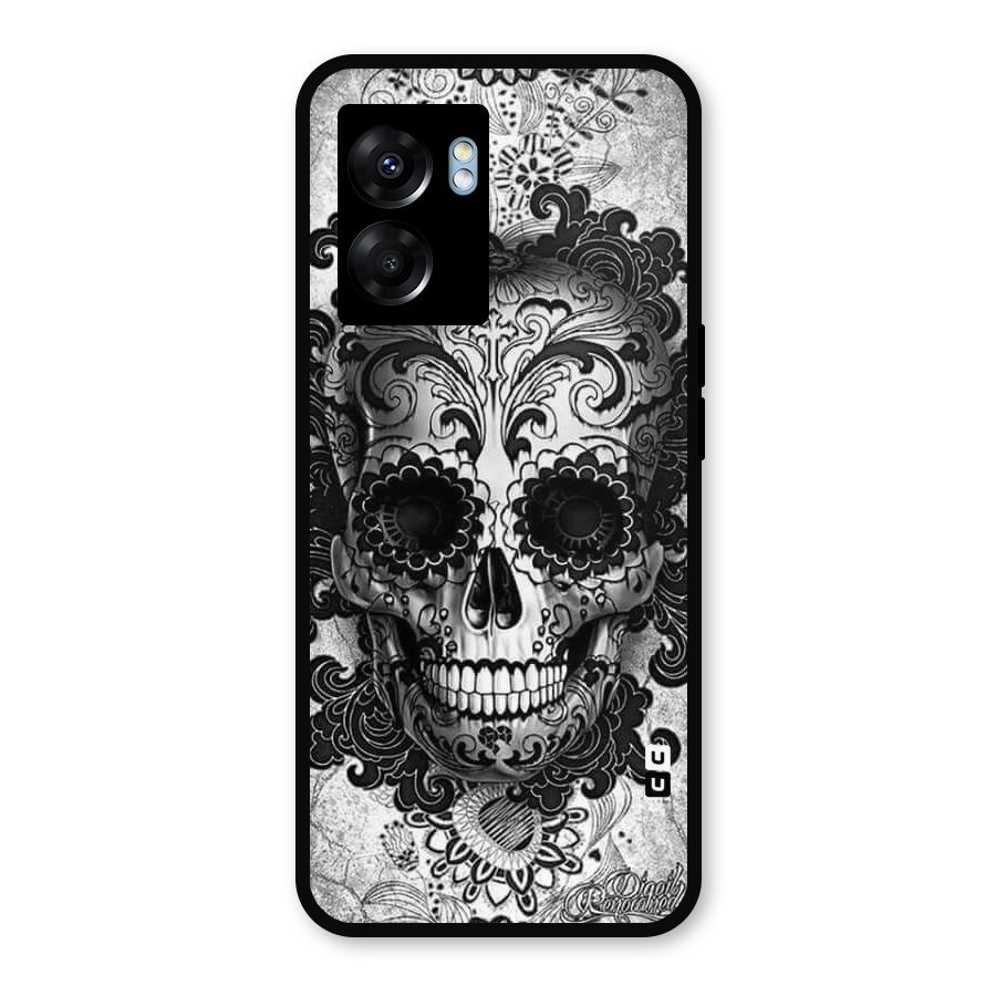 Floral Ghost Metal Back Case for Oppo K10 (5G)