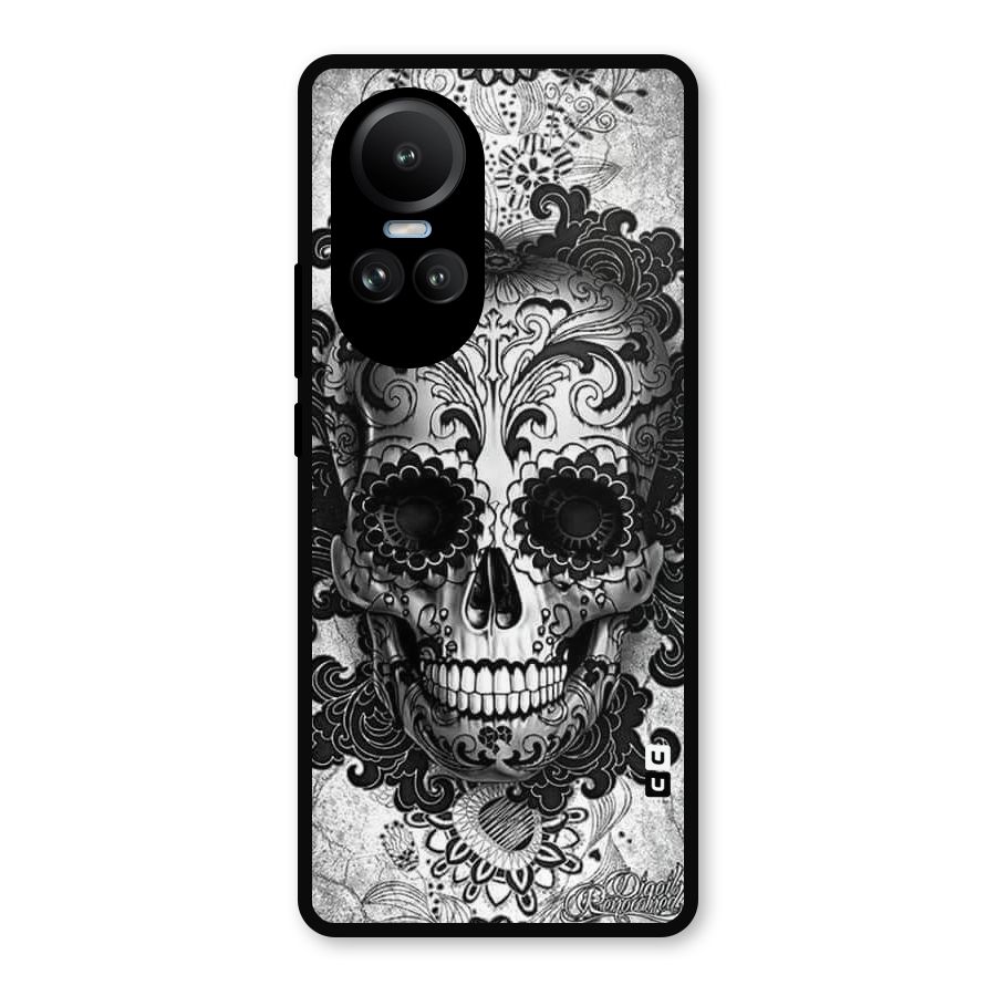 Floral Ghost Metal Back Case for Oppo Reno10