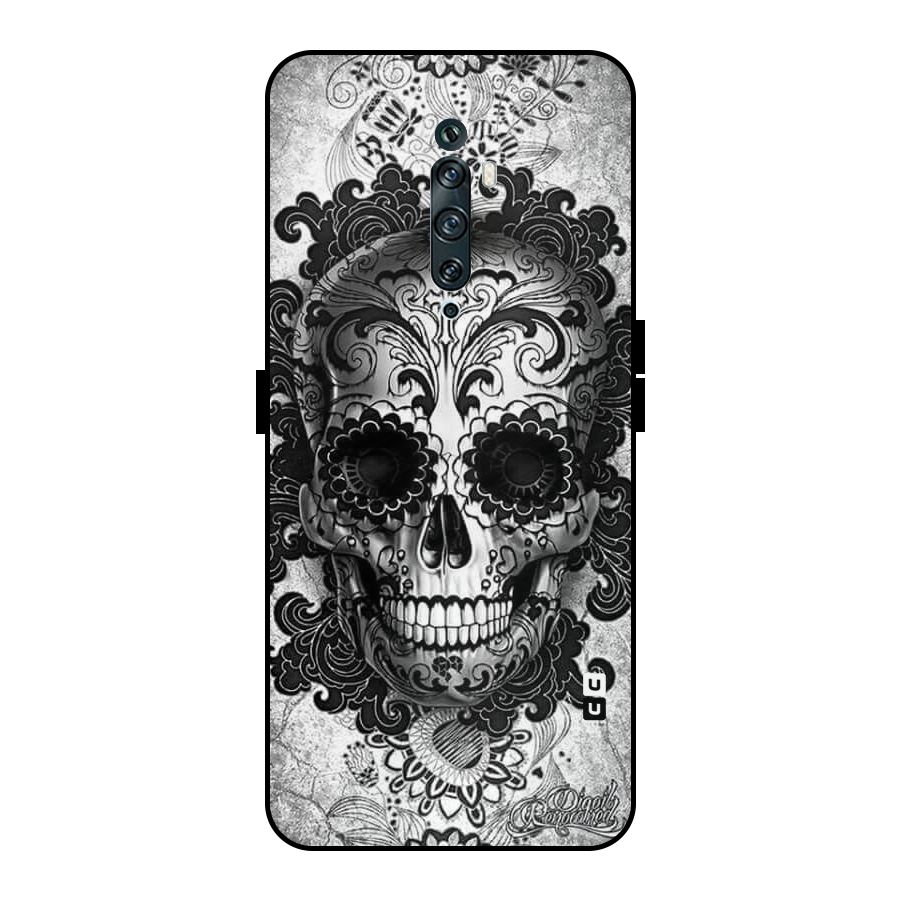 Floral Ghost Metal Back Case for Oppo Reno2 Z