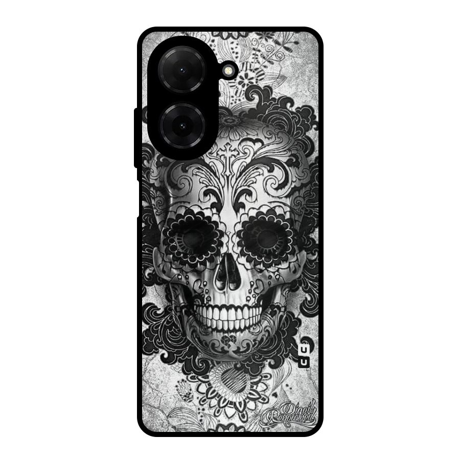 Floral Ghost Metal Back Case for Poco C71