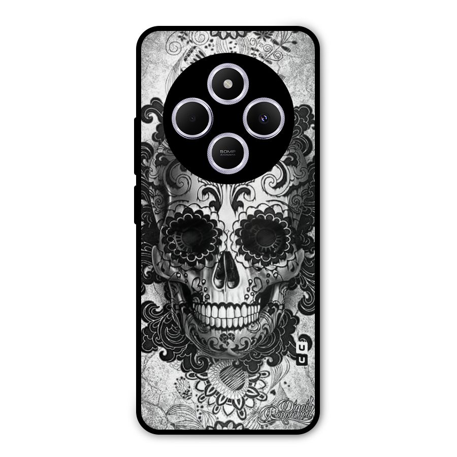 Floral Ghost Metal Back Case for Poco C75 5G