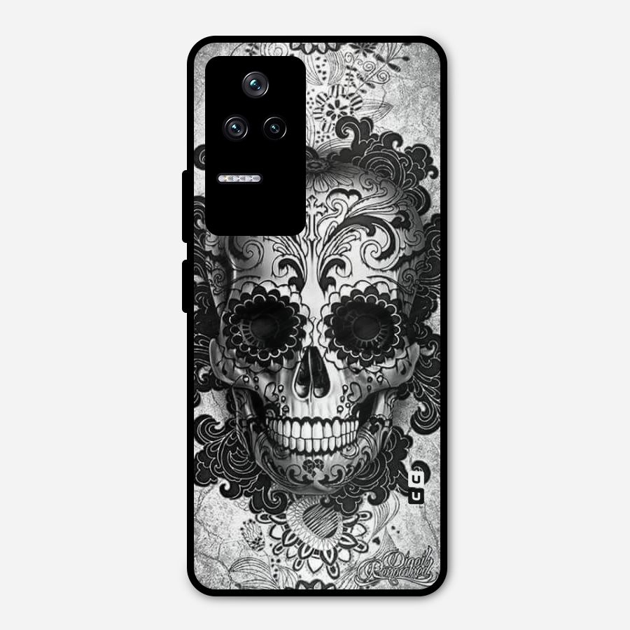 Floral Ghost Metal Back Case for Poco F4 5G